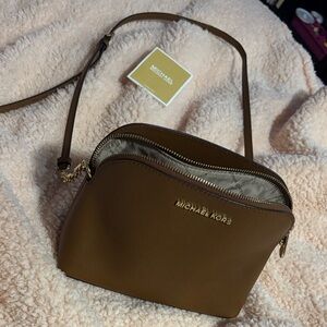 Michael Kors Cindy Dome Leather Crossbody Bag